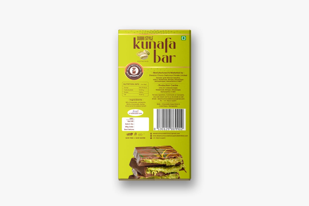 WhatsApp Image 2025-10-18 at 15.31.27 (1) Dreamy Delicious Kunafa Bar - Pistachio (Dubai Style ) - Image 2